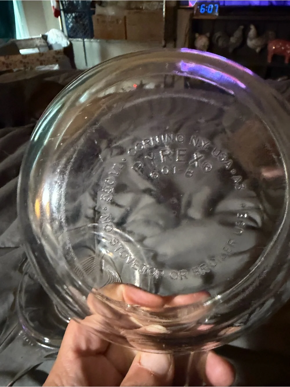Clear Glass Microwave/Pie Serving Dishes with Handles